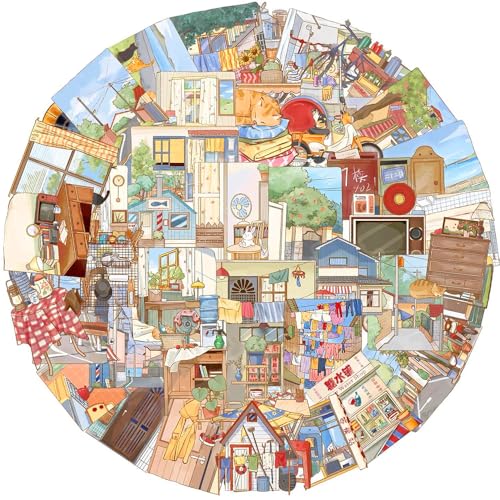 50 Vintage Aesthetic Stickers - Waterproof PET for Scrapbooking & Journaling