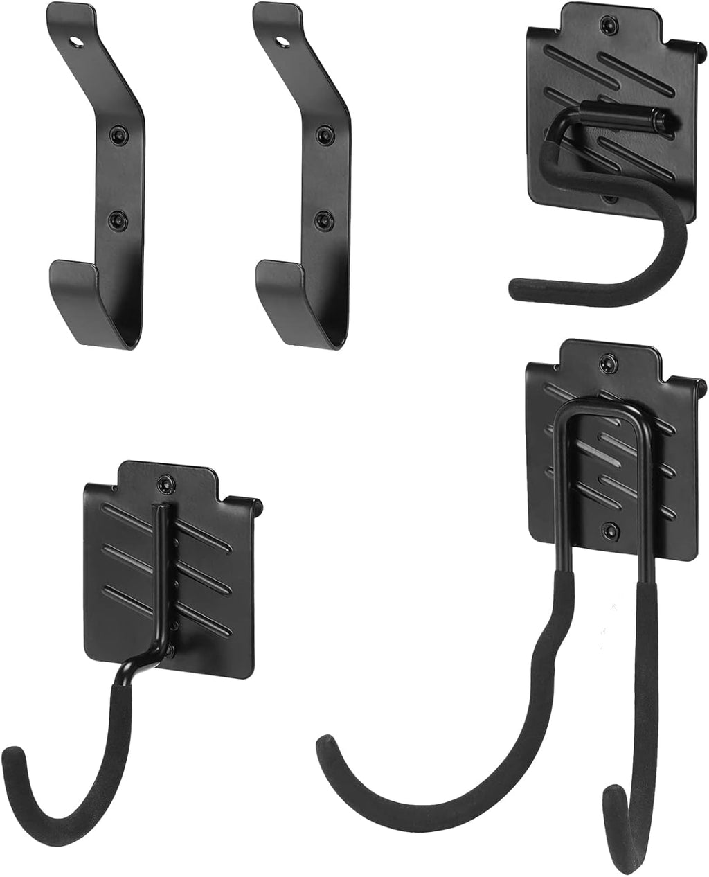 Ultrawall Shelving Hooks - 5 Pack Keyhole Utility Hooks for Organizing Clothes, Hats & Tools