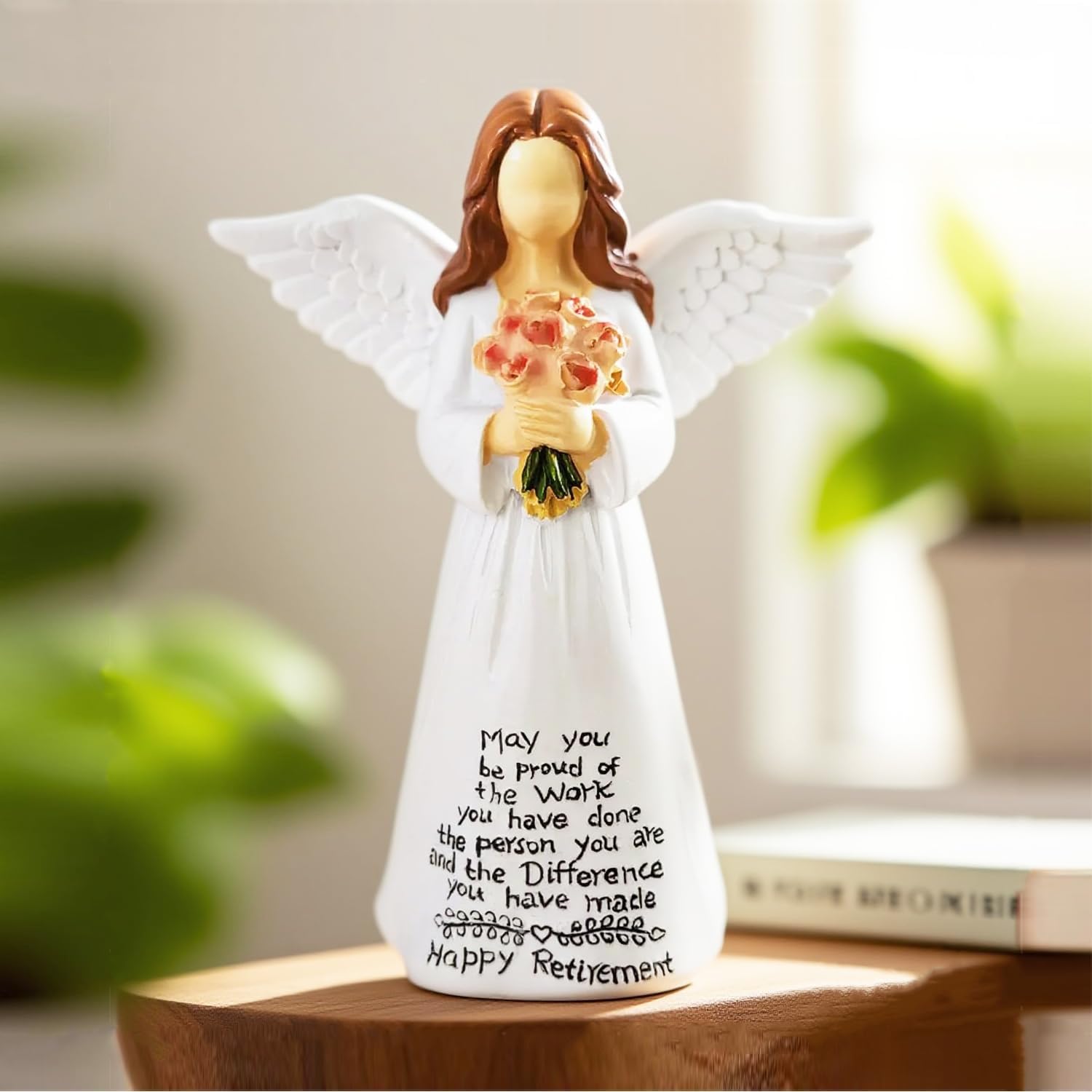 Regine Switzerland 5.5” Angel Figurine - Thoughtful Retirement Gift for Women & Coworkers