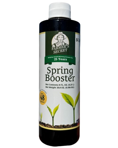 Farmer's Secret Spring Booster Fertilizer - Super Concentrated 8-16-8 Formula for All Plants (8oz)
