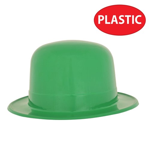 Beistle 12 Piece Plastic Derbies, Green