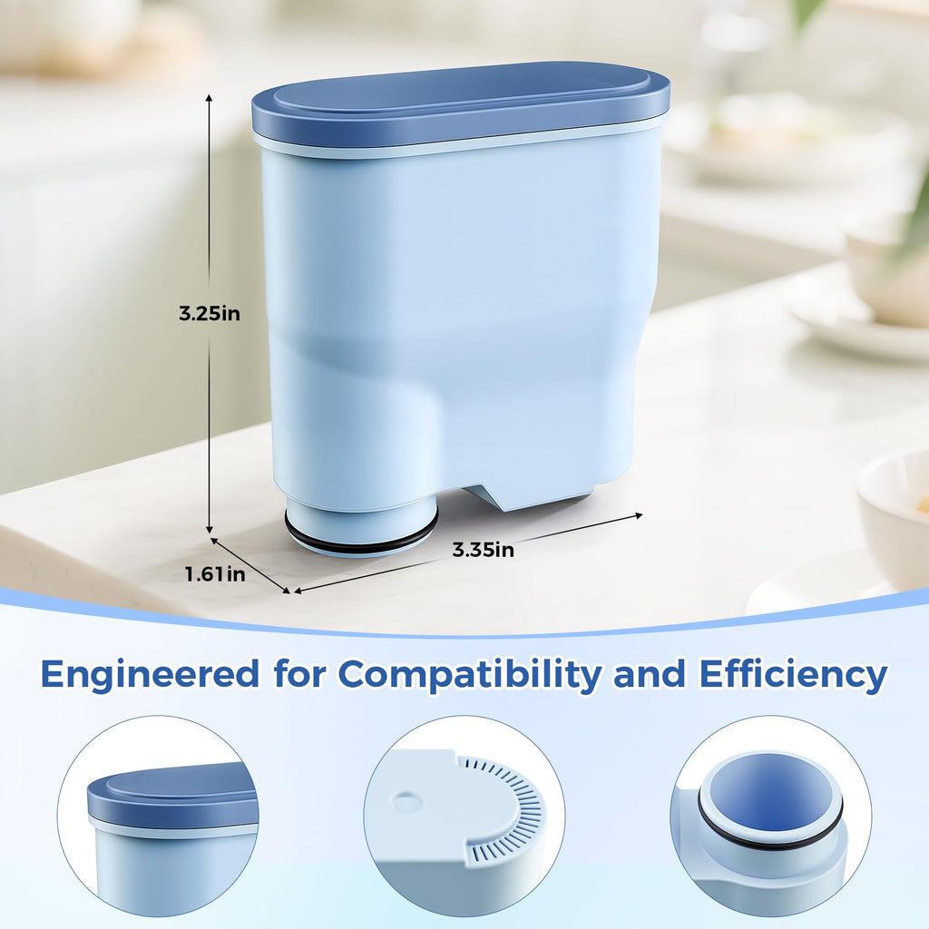 AquaClean Filter Compatible with Philips Coffee Machines – CA6903 Water Filter for EP1220/2230/3241, Series 1200/2200/3200/5400 – Anti-Scale Cartridge [2-Pack]