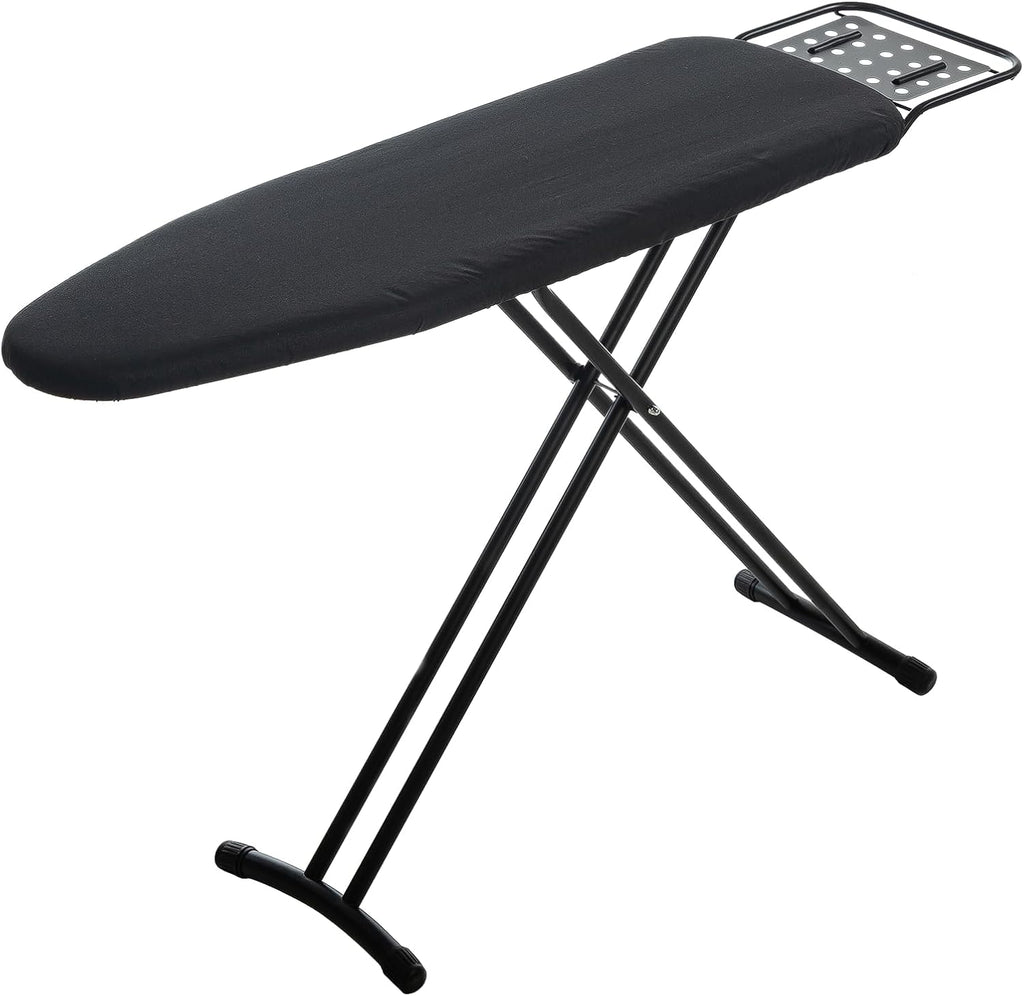 RAINHOL Full Size Ironing Board - Heavy Duty 54"x13" with Heat Resistant Cover & Adjustable Height | Black
