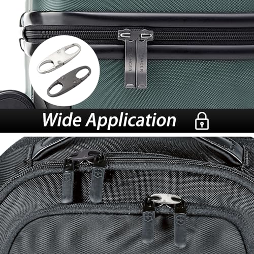 4PCS Zipper Clips Anti Theft - Double Opening Small S Carabiner Clip, Zipper Locks Anti Theft, Holding The Zipper Closed for Backpacks/Keychain/Luggage, Zipper Pull Replacement
