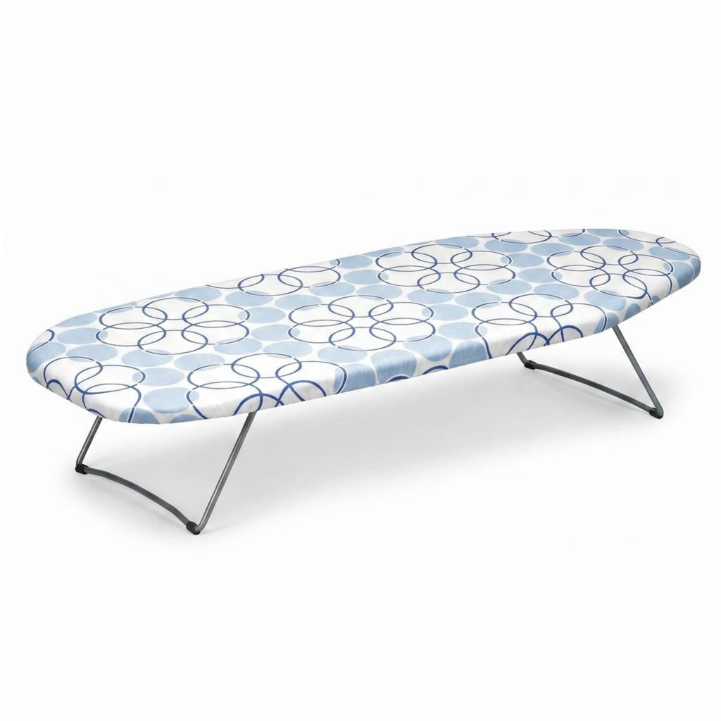 Household Essentials 122101 Small Tabletop Ironing Board with Folding Legs - Magic Rings Cover and Pad,Blue Rings