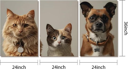 Canvas Prints | Custom Triptych Poster Set (Unframed 24x36) - Turn Your Photos Into Stunning Wall Art