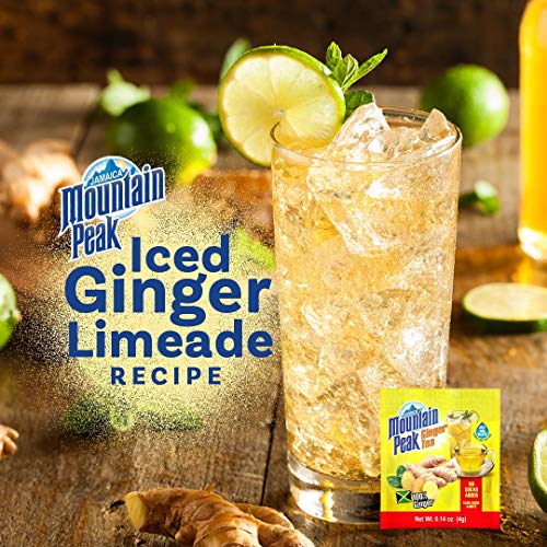 Jamaica Mountain Peak Unsweetened Instant Ginger Tea - 14 Sachets