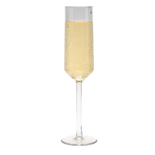 G.E.T. SW-1462-CL Clear 6oz. Champagne Glass Tritan Via Collection (Pack of 12)