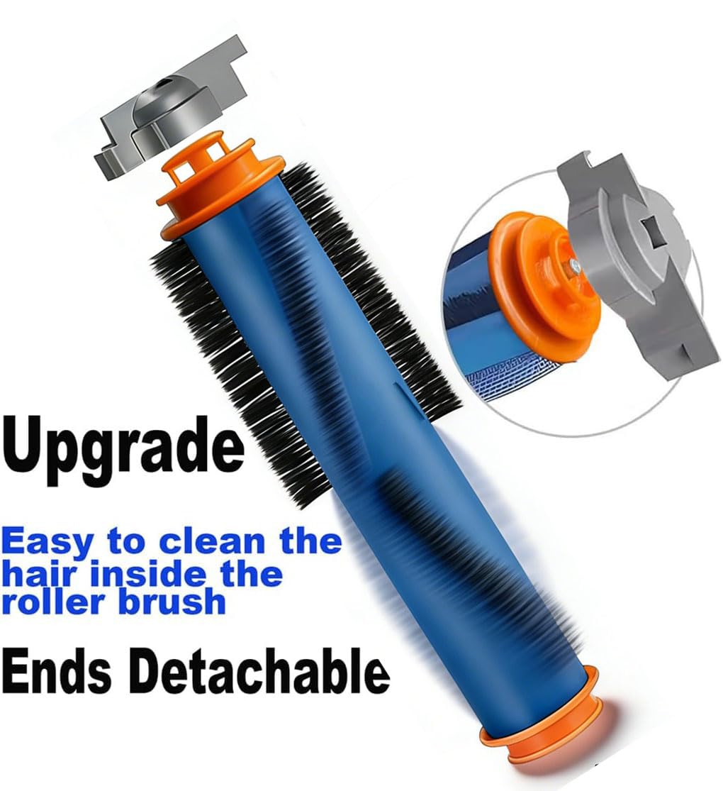Replacement Parts Accessories for Shark Matrix AV2310AE/RV2310AE/UR2360S Ultra /UR2350AE,2 Main Brushes, 2 Dustbin Filters, 6 Side Brushes,2 sets Foam filters 1 Main Brush Cover