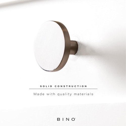BINO 6-Pack Cabinet Knobs - Brushed Nickel 1.22" Diameter (31mm) | Stylish Dresser Drawer Hardware