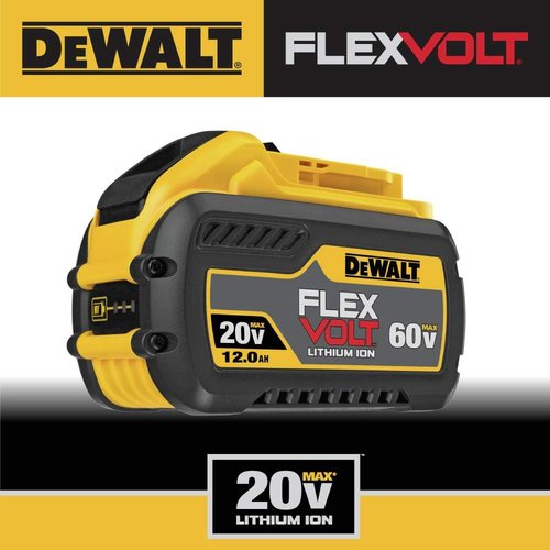 DEWALT FLEXVOLT 20V/60V MAX* 12.0-Ah Battery | High Capacity for Extended Power
