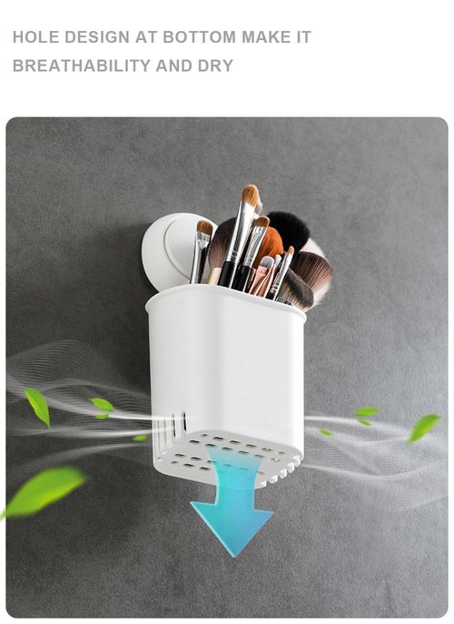 Suction Cup Organizer, Kitchen Tableware Holder, Toothbrush Holder, Durability, Removable, Waterproof