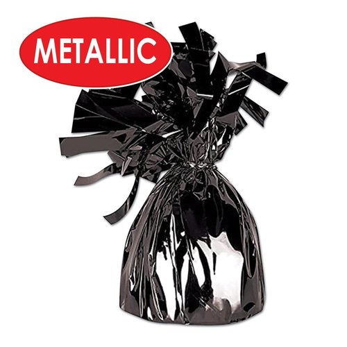 Beistle 50804-BK Metallic Wrapped Balloon Weights. Contains 1 Metallic Balloon Weights.