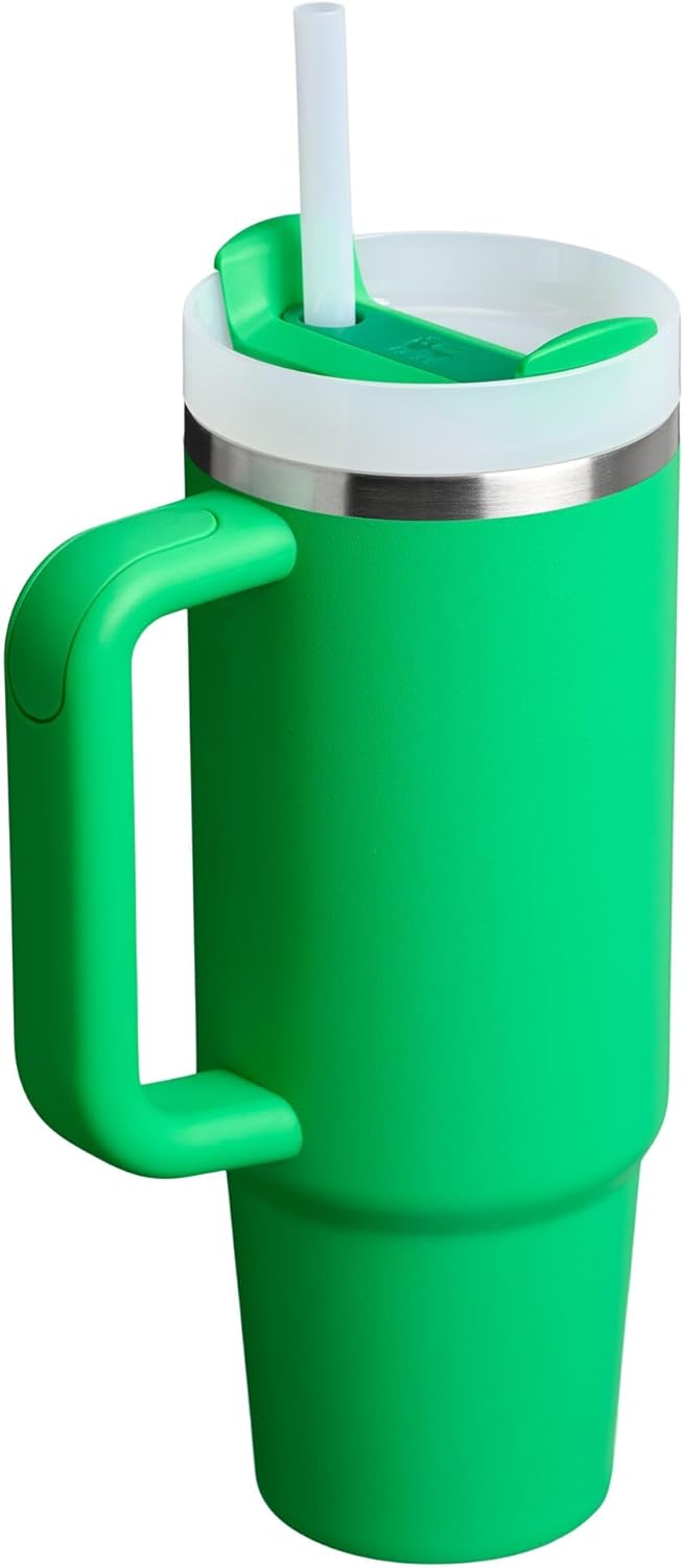STANLEY Quencher H2.0 Tumbler - 30 oz Insulated Stainless Steel with Handle & Straw | Meadow Color