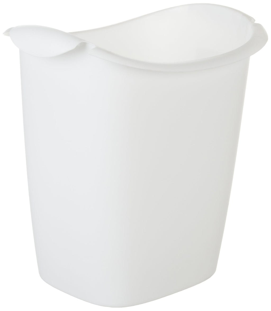 Rubbermaid Small Trash Can, Plastic, 3.5-Gallon/14-Court, White Wastebasket for Kitchen/Office/Bedroom/Bathroom