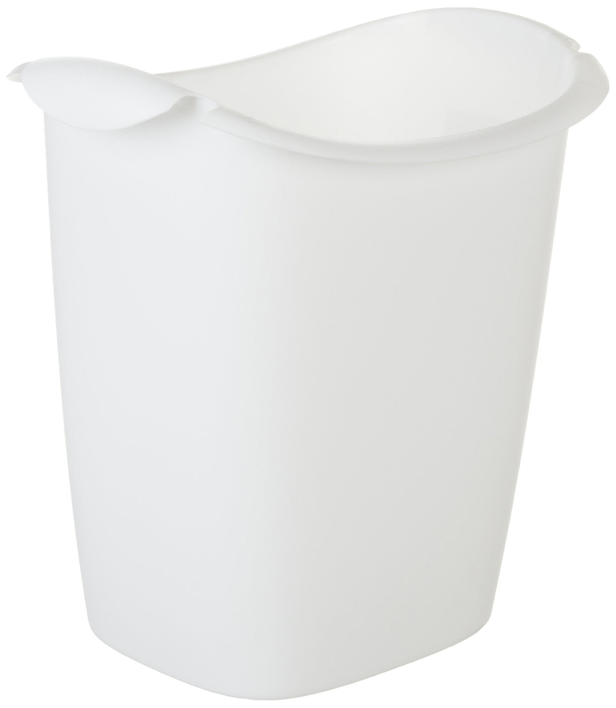 Rubbermaid Small Trash Can, Plastic, 3.5-Gallon/14-Court, White Wastebasket for Kitchen/Office/Bedroom/Bathroom