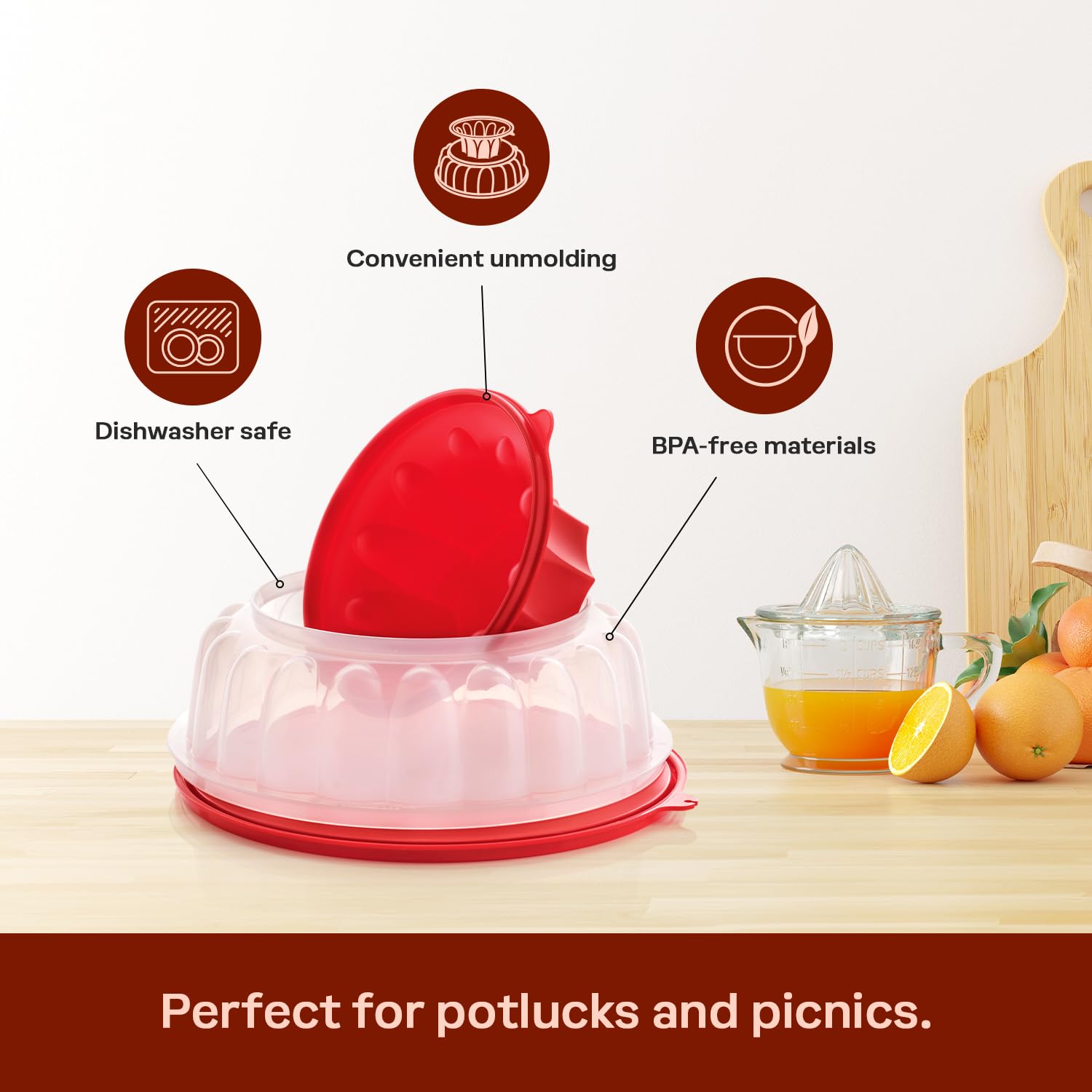 Tupperware Jel Ring, Dishwasher Safe and BPA Free (1.3 L)