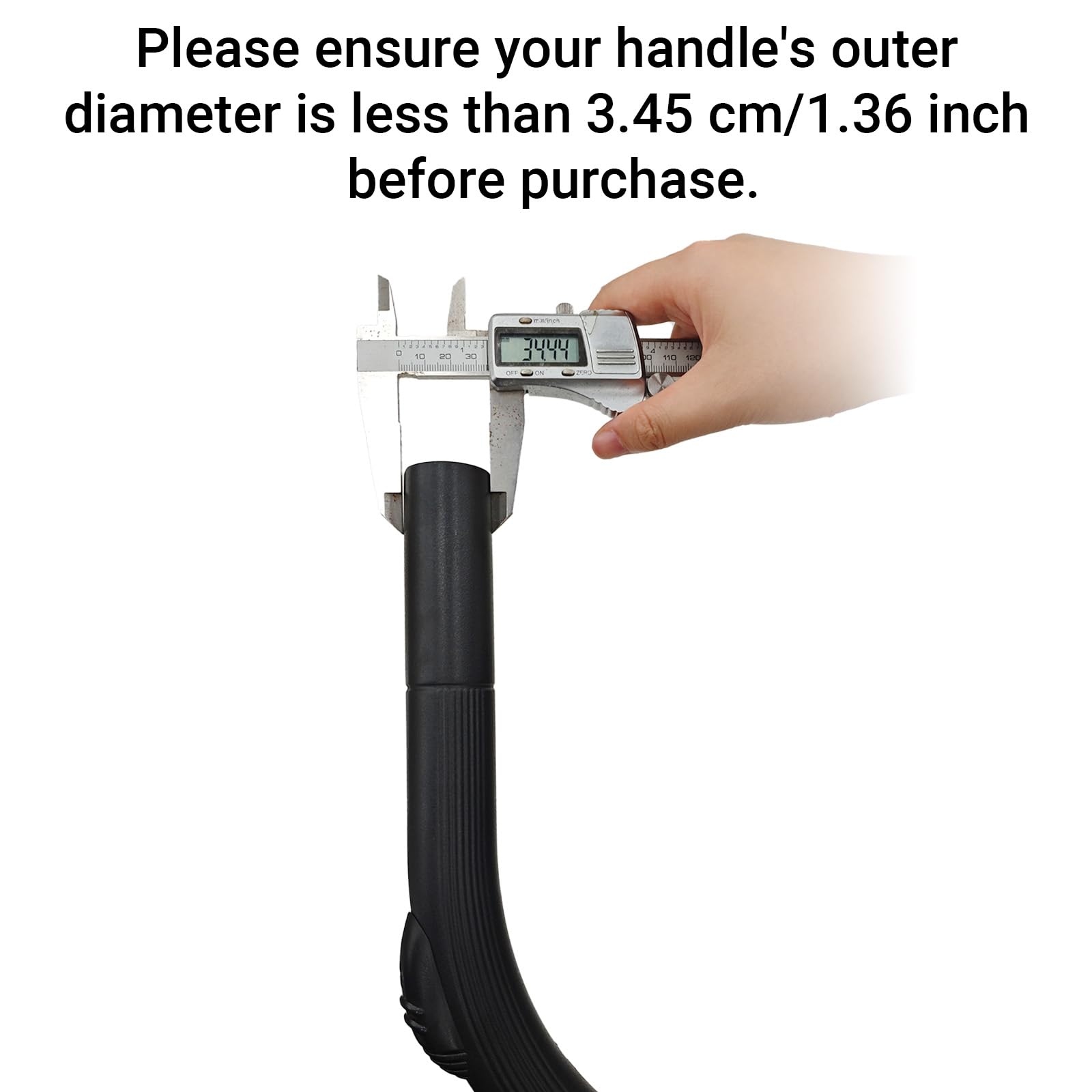 EZ SPARES Flexible Crevice Cleaning Tool 25inch Replacement,Vacuum Hoses Accepting 1-1/4",1-3/8" Attachment for Home Car Detailing Removable Brush Head Univeral,Deep Reach Precision Cleaning