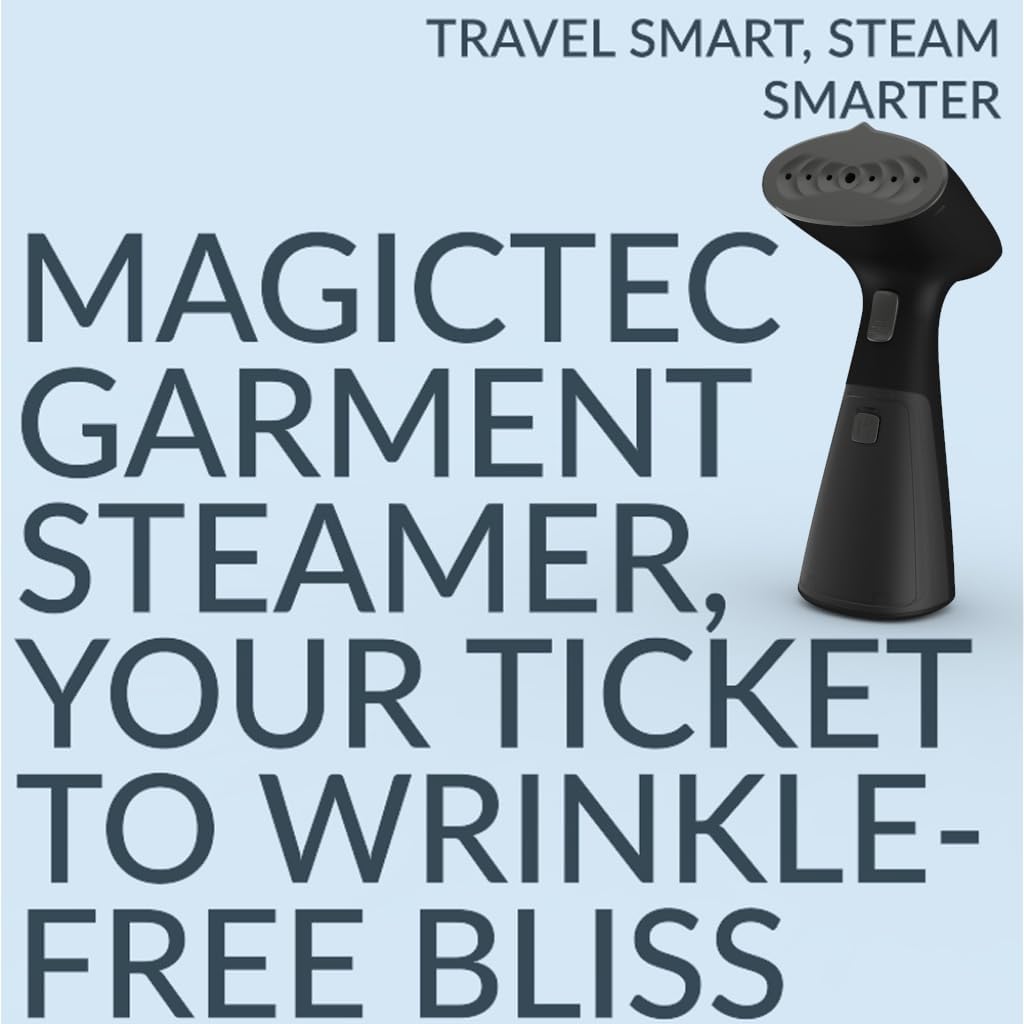 Travel Garment Steamer - Skiennix Handheld Clothes Steamer | Fast Heat-Up in 30 Seconds, 1000W