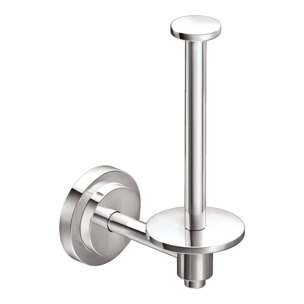 Moen DN0709CH Iso European Single Post Toilet Paper Holder, Chrome