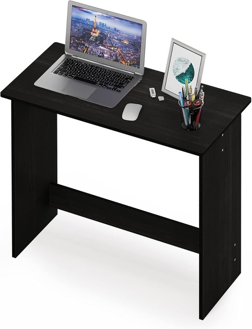 FURINNO Study Table - Simplistic Design in Elegant Espresso Finish | Perfect for Home or Office