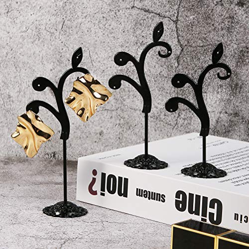 Detachable Metal Earring Stand - 3 Pcs Vine Design Holder