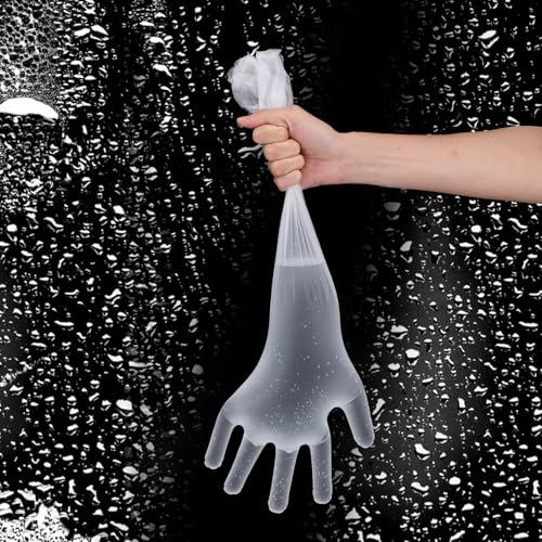 20PCS Extra Long Disposable Cleaning Gloves - 23.6in Waterproof PE Gloves