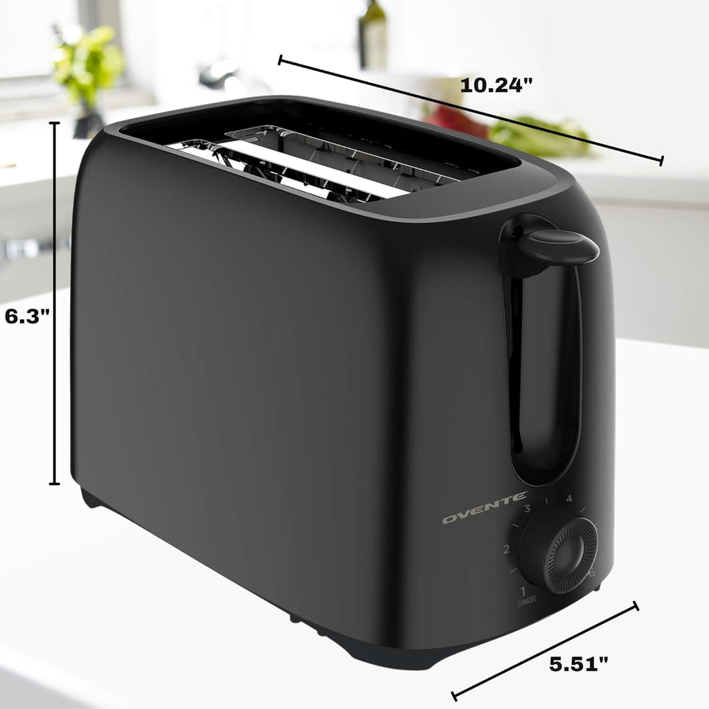 **OVENTE Electric Kettle - Fast Boil Stainless Steel Design | 1.7L Capacity, Black**