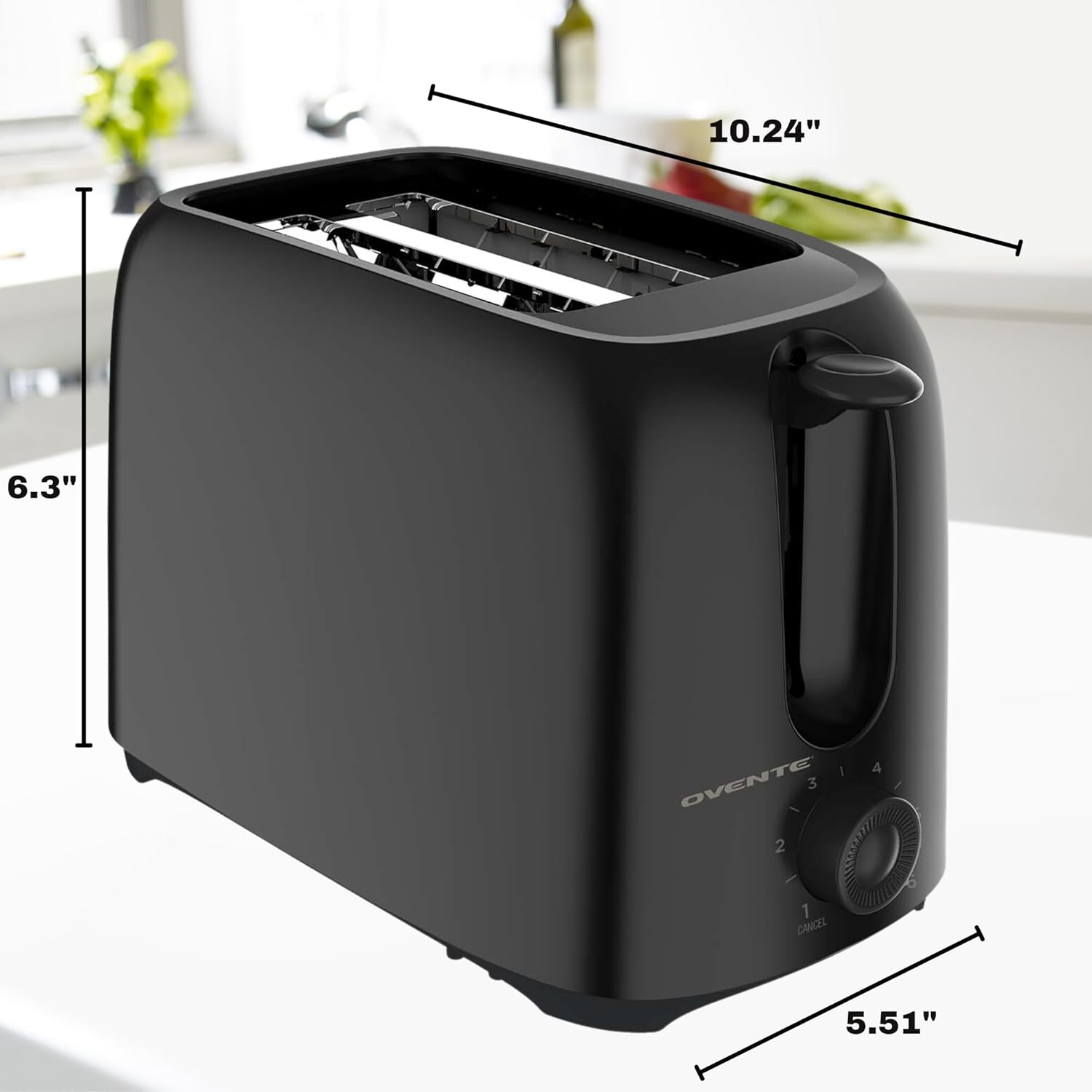 **OVENTE Electric Kettle - Fast Boil Stainless Steel Design | 1.7L Capacity, Black**
