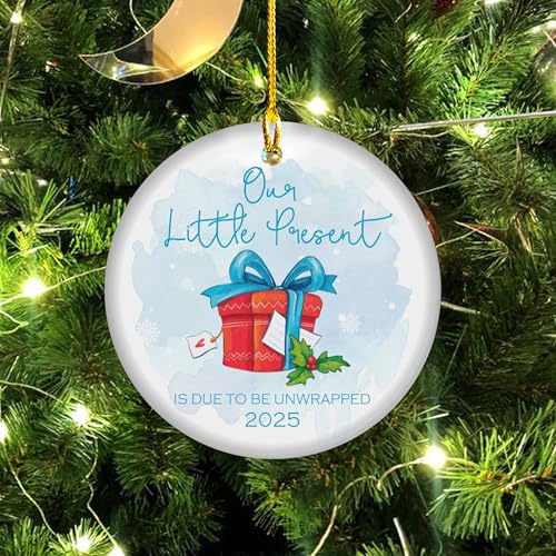 Pregnancy Announcement Baby Bump Ornament - Expecting Parents Gift
