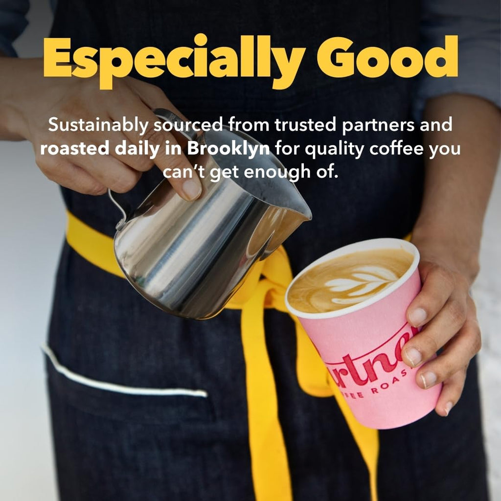 Partners Coffee Roasters - Whole Bean Espresso Coffee - Fruity & Complex Flavor | 12oz, Medium Roast - Lab Tested in NYC