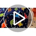 Glow in The Dark Dinosaur Blanket for Kids - Soft Cozy Throw, 60"x80"