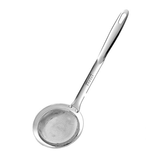 Ugotit Skimmer Spoon Stainless Steel, Fine Mesh Strainer for Cooking, Fat Skimmer & Hot Pot Skimmer, Dishwasher Safe Kitchen Gadget (DIA 3.5Inch)