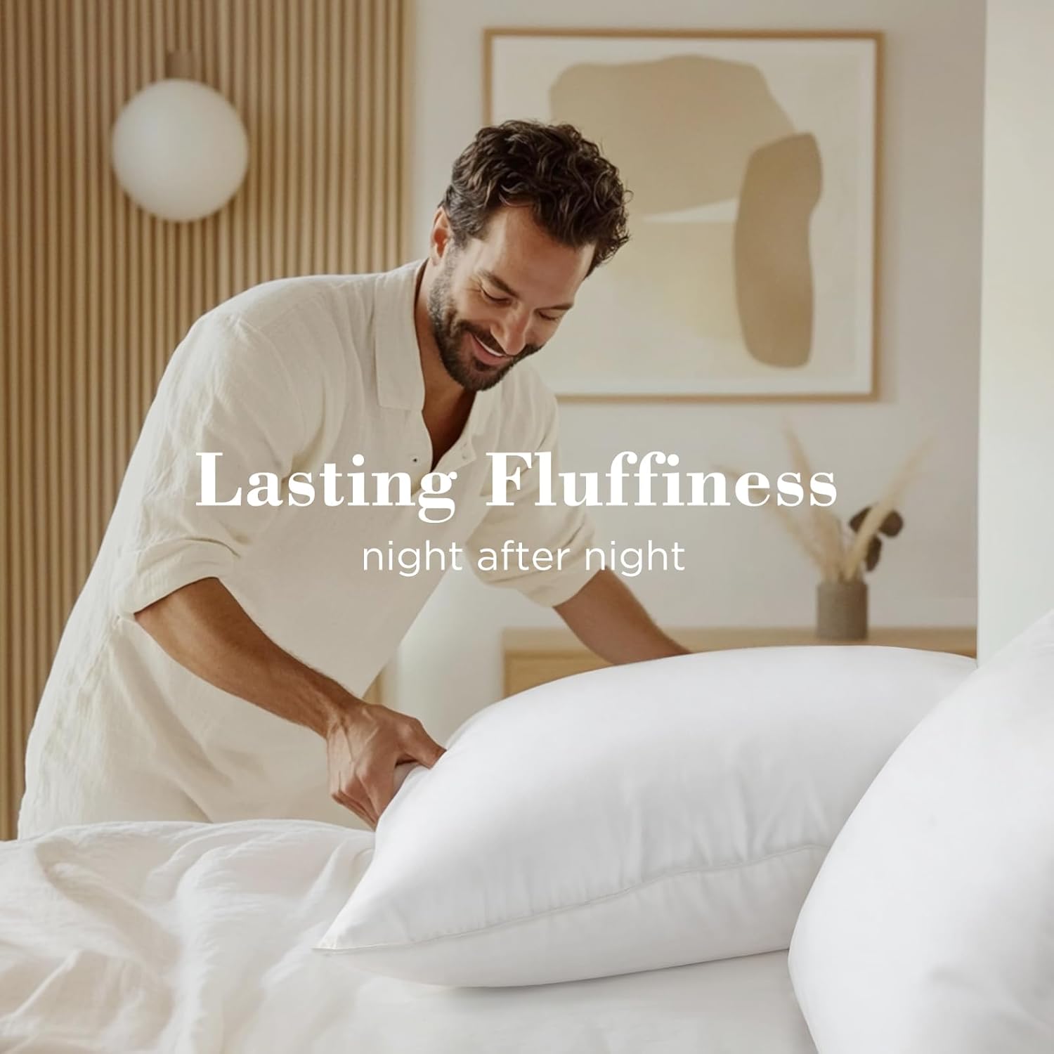 Viewstar King Size Bed Pillows - Soft Down Alternative for All Sleep Positions | Hotel Collection, White, Set of 2