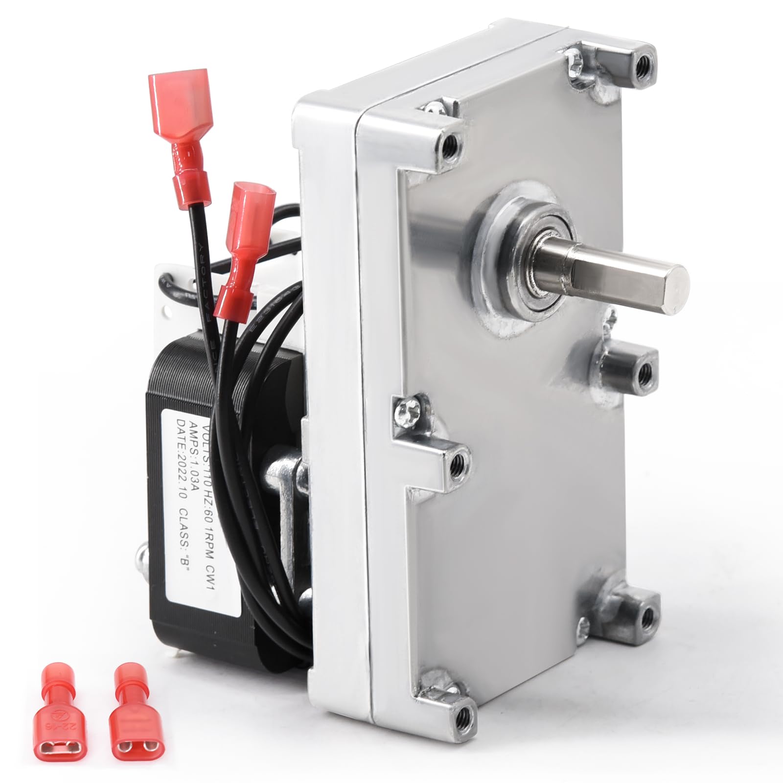 250-00526 Auger Motor for Avalon Astoria Bay & Newport Bay & 900 PS & Arbor & Avanti & AGP, Lopi Yankee Bay & Yankee PS & AGP & Leyden & Pioneer Bay & Foxfire Pellet Stoves, 1 RPM Auger Motor 90-0191