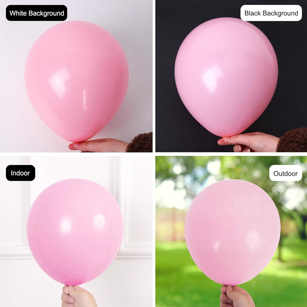 RUBFAC Baby Pink Balloons - 135pcs in Various Sizes for Garland & Arch | Perfect for Weddings, Birthdays & Baby Showers