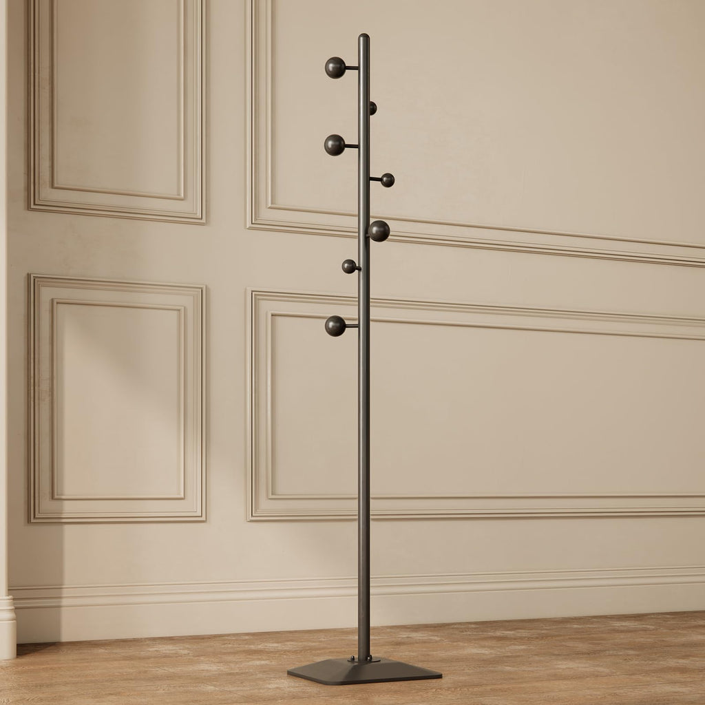 ZHBHYZ coat rack freestanding,coat rack stand with 7 Hooks and Metal Base for Bags, Hats.Coat Tree Coat Hanger Stand for Home Office Hall Entryway