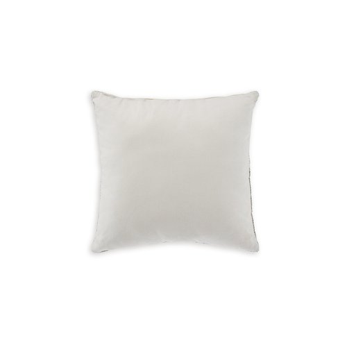 Signature Design by Ashley Carddon Casual 20x20 Inches Striped Throw Pillow with Zipper Closure, White & Light Brown