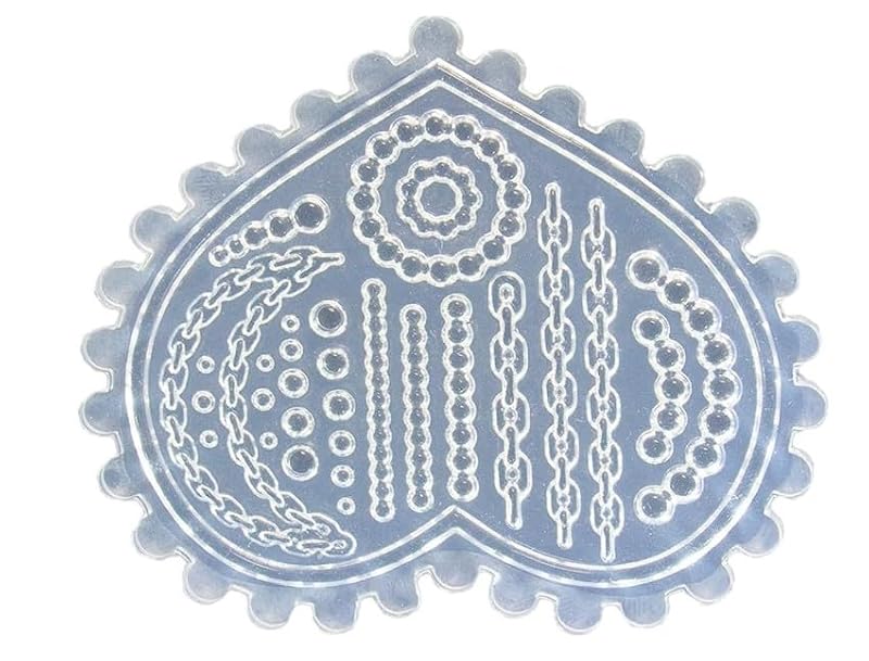 3D Silicone Nail Art Mold Pearl Flower Chain Carving Mould