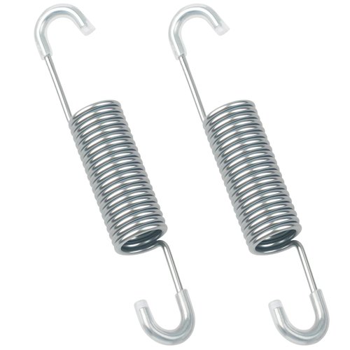 YRZHKS 4-5/8 Recliner Sofa Chair Replacement Springs, Compatible with La-Z-Boy, Ashley Furniture Recliners, Tension Springs, Double Long Neck Hooked, Rubber-Coated Hooks (2 Pack)