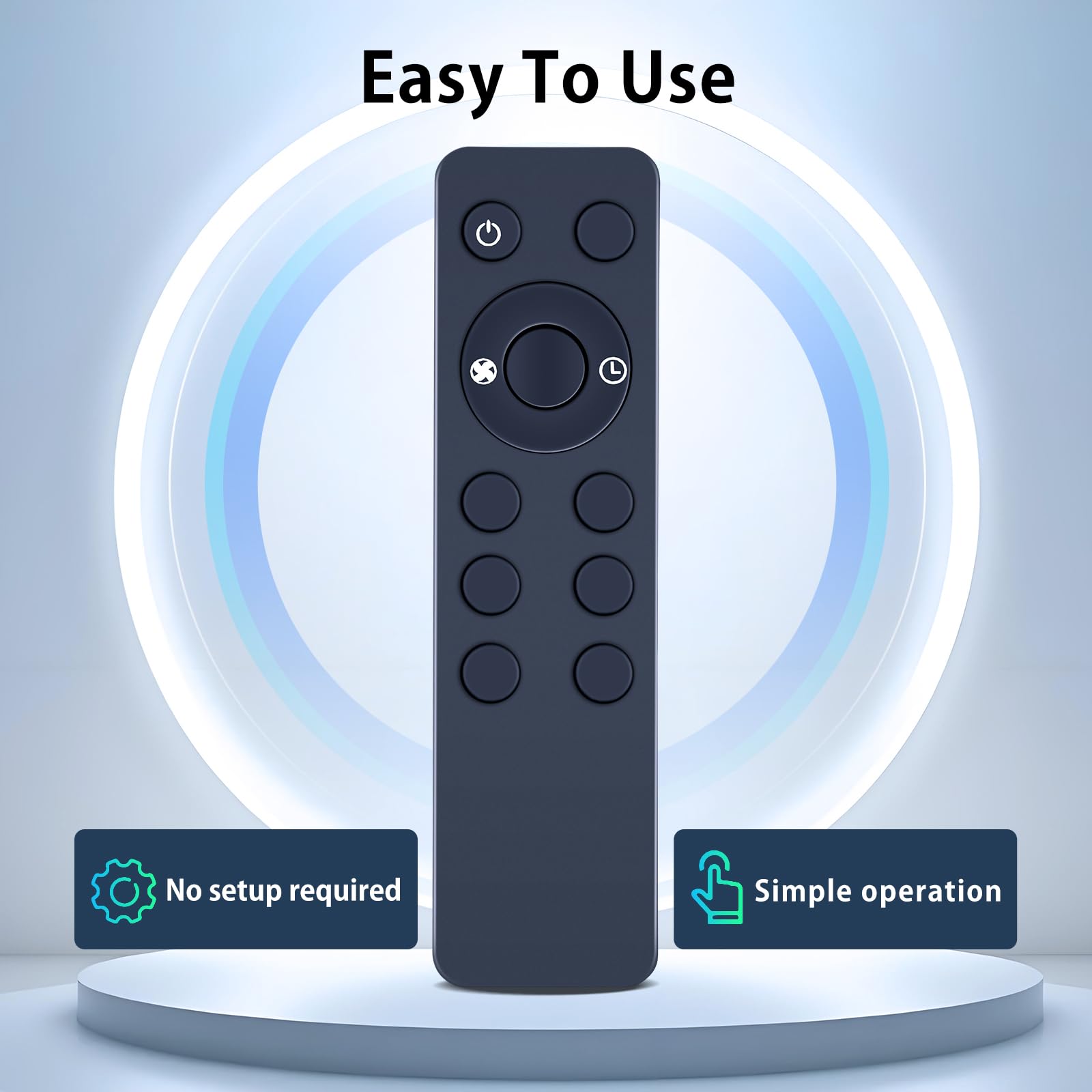 Replacement Fan Remote Control Compatible with Lasko 2033654B 2033654 1843 1844 2546 3540 3542 S18625 S18924 1646 1850 1854 1880 1885 2740 2744 3440 A20561 A20700 Cyclone Pedestal Upright Fan