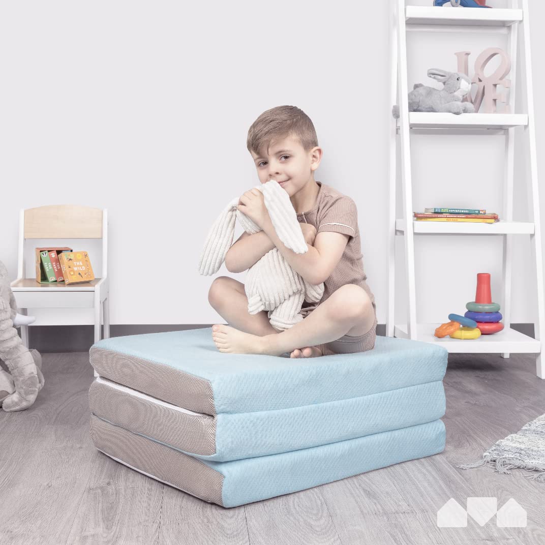 Milliard Toddler Nap Mat Bed Tri Folding Mattress with Washable Cover (24 inches x 57 inches x 3 inches)