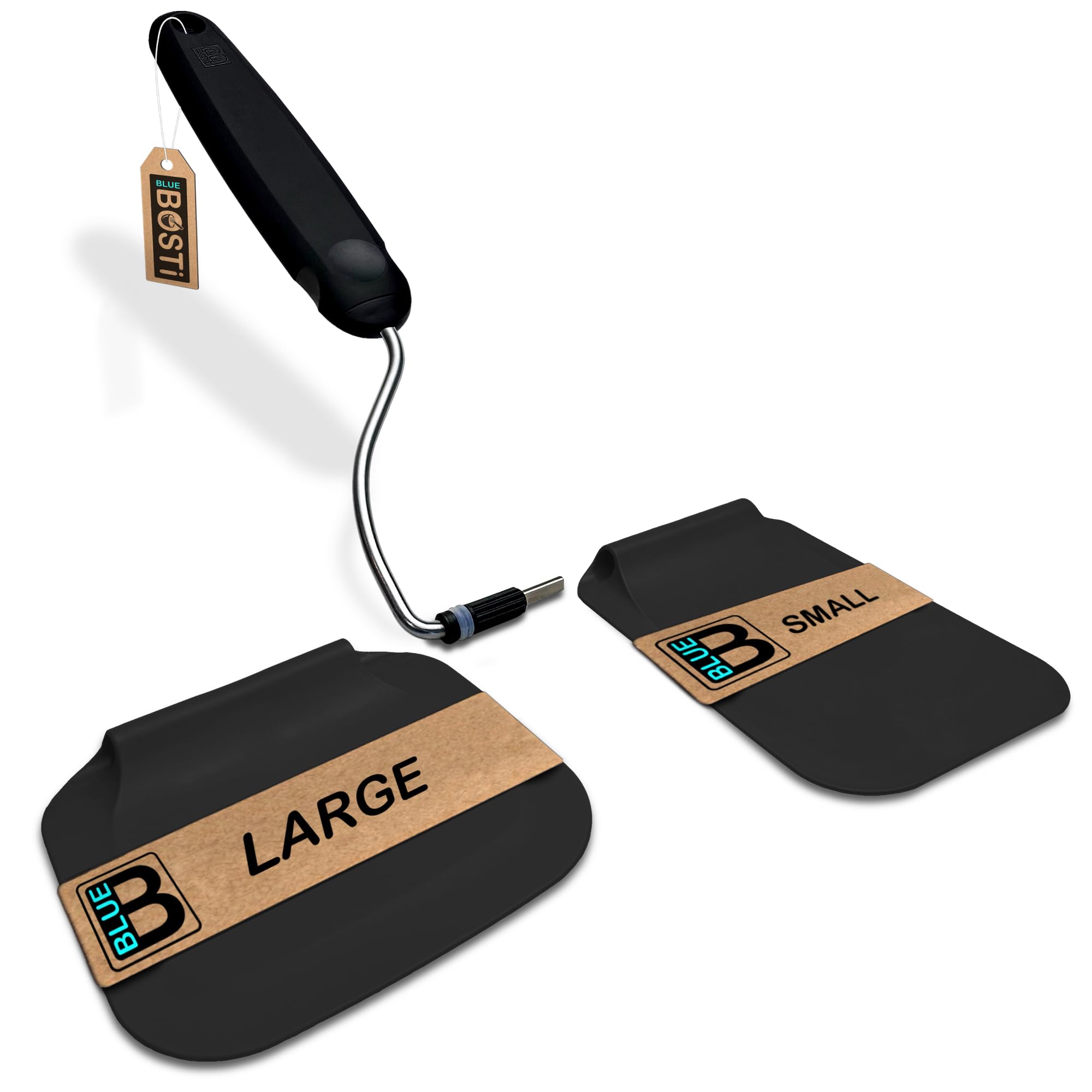 *New PPSU material, Adjustable Angle Spatula Turner and Flipper for Eggs, Pancakes, Burgers | Swappable Spatula Heads, Firm Feel But Flexible, Thin, Heat Resistant, Non-Stick Cookware Safe