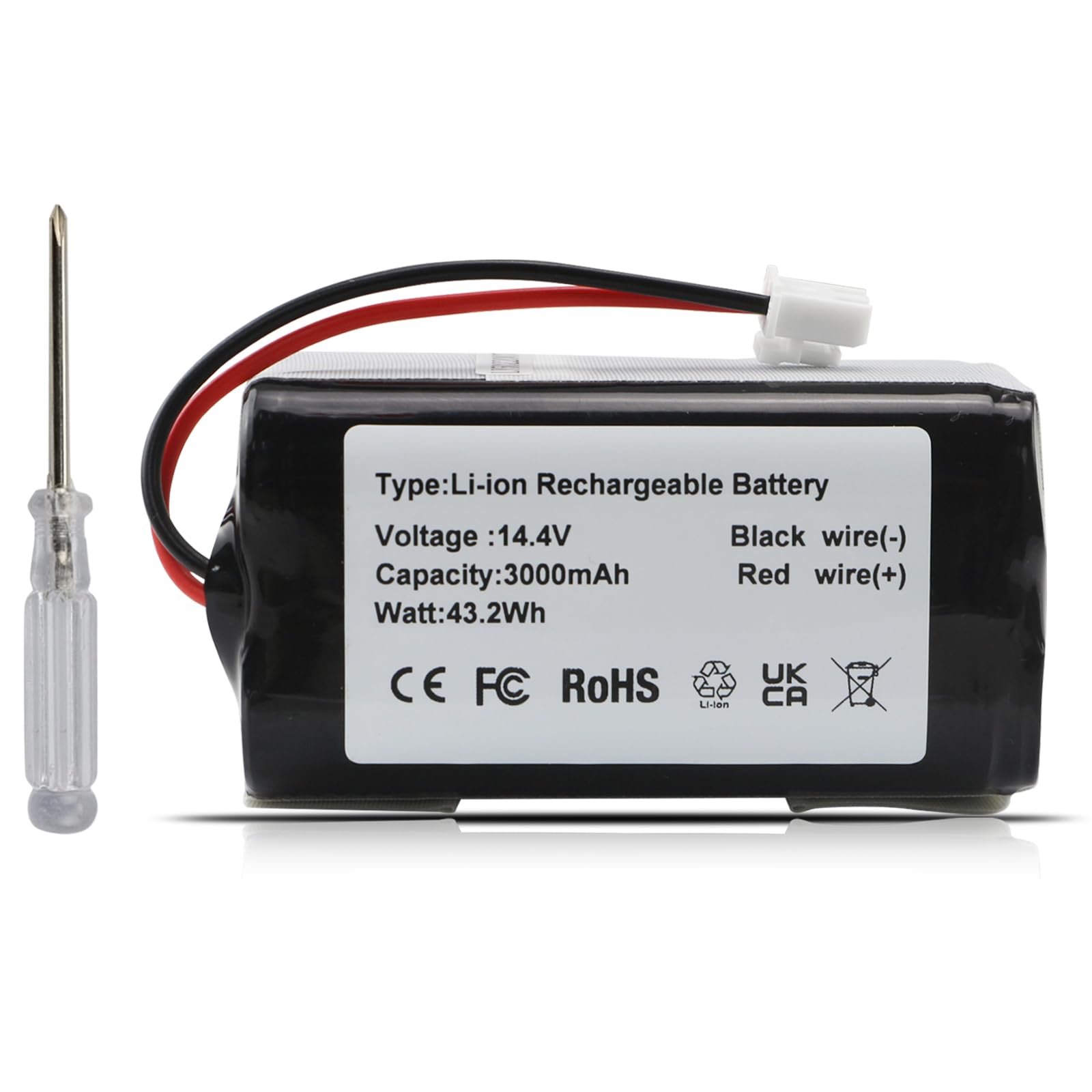 RVBAT85002 RVBAT85004 Battery Replacement for Shark RV9113A1US RV910S RV9106WXUS RV911AE RV9116ZXUS RV9122S1US RV9123S1US RV912S RV9126WXUS RV915S UR1105ARUS RV2520A0US RV9133S AV2501AOUS RVBAT85003