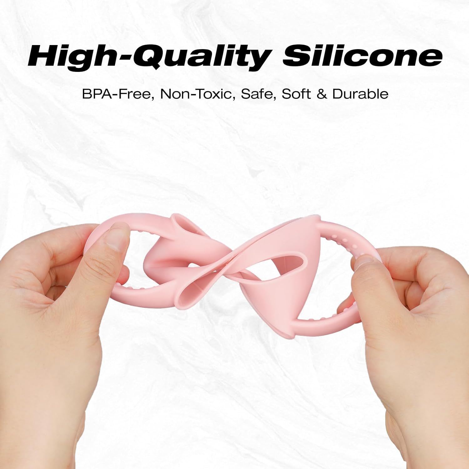 NiHome Silicone Dual-Handle Tumbler Grip - Fits 14oz Stanley & 12oz Zak Owala Cups | Perfect for Home & Travel