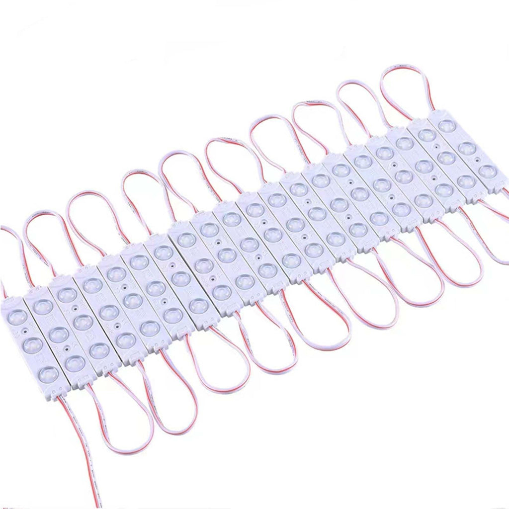 20 PCS Warm White LED Module, 12V Super Bright 2835 3 LED Module Waterproof Decorative Light for Advertising Letter Sign. (Warm White-20PCS)