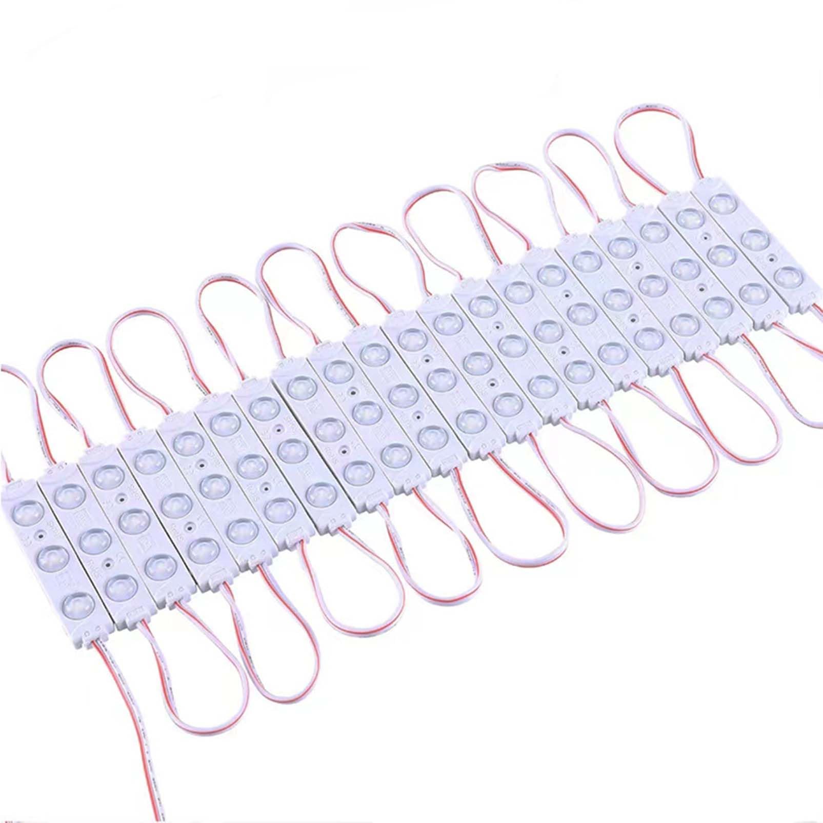 20 PCS Warm White LED Module, 12V Super Bright 2835 3 LED Module Waterproof Decorative Light for Advertising Letter Sign. (Warm White-20PCS)