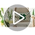 St. Patrick's Day Clover Throw Pillow Cover - 12x20 Inch Shamrock Cushion Case