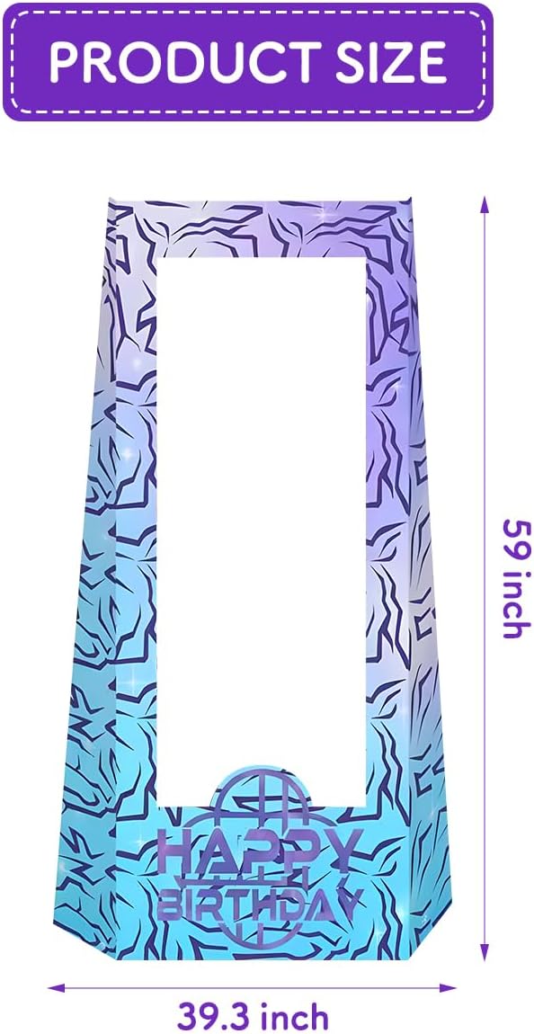 Purple Demon | 4.9 Ft Tall Life-Size Stand-In Cardboard Doll for Themed Parties & Photo Booths