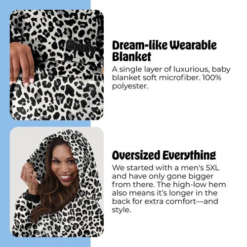 THE COMFY Dream | Lightweight Microfiber Fleece Wearable Blanket, Oversized Design with Hood from Shark Tank, Soft Oversized Pocket Blanket, Warm and Cozy Gifts